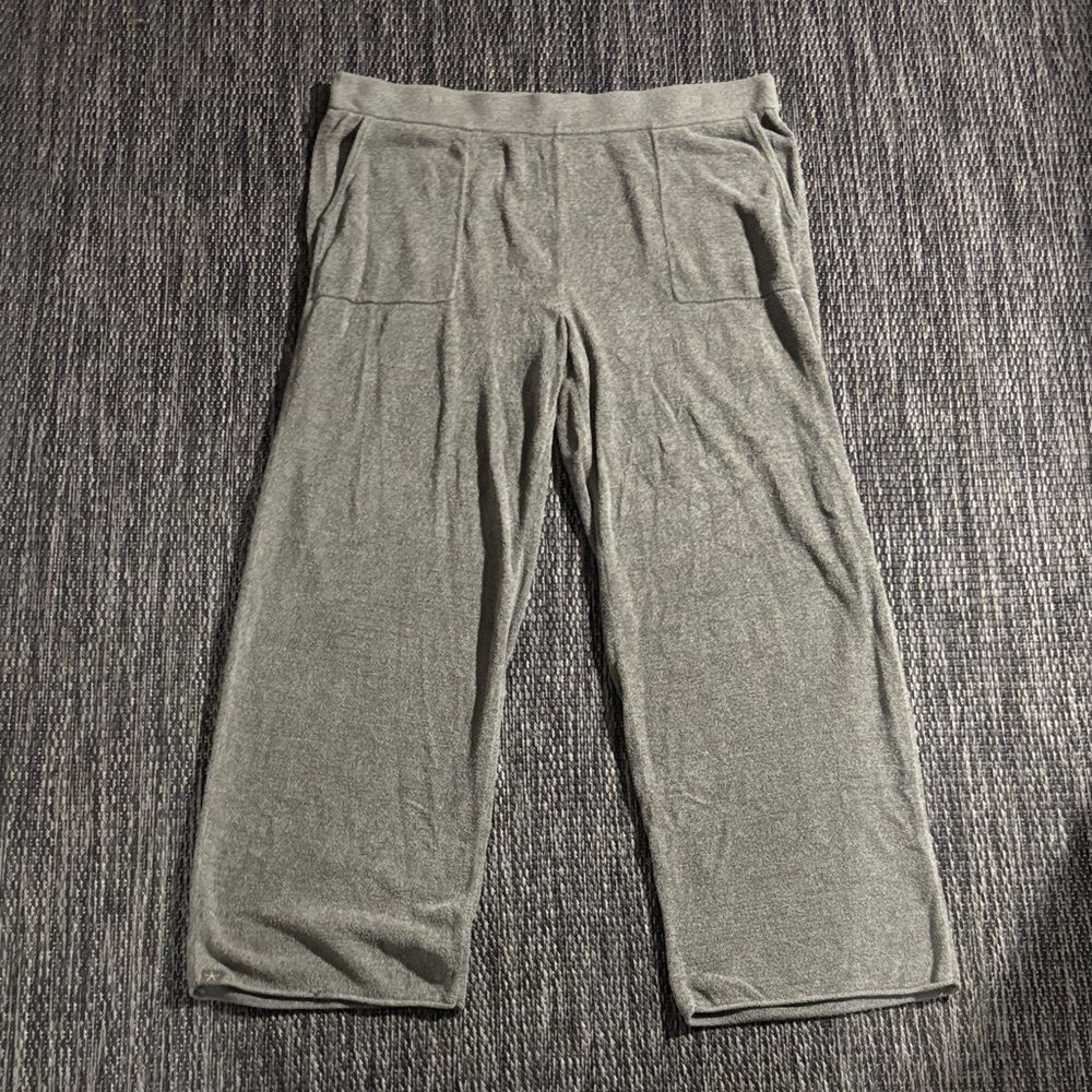 Barefoot Dreams CozyChic Ultra Lite Wide Leg Pant Green Size XL